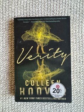 Verity by Colleen Hoover — Black & Gold Hardcover Paperback